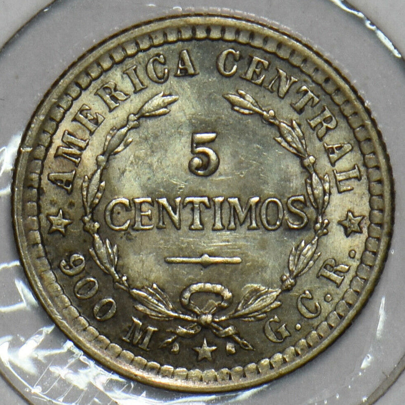 Costa Rica 1912 5 Centimos 491037 combine shipping