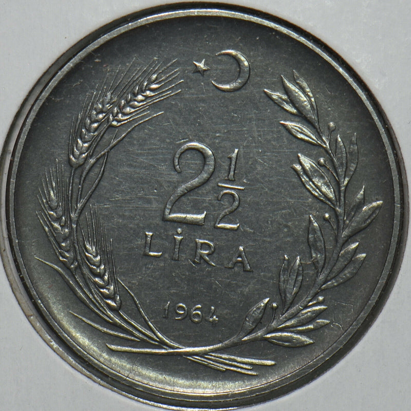 Turkey 1964 2 1/2 Lira 195778 combine shipping