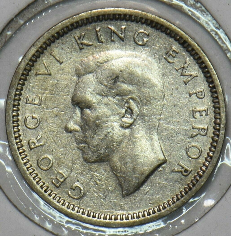 New Zealand 1945 3 Pence 152408 combine shipping