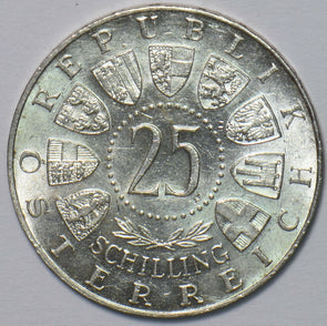 Austria 1958 25 Schilling birth of Auer von Welsbach 195182 combine shipping