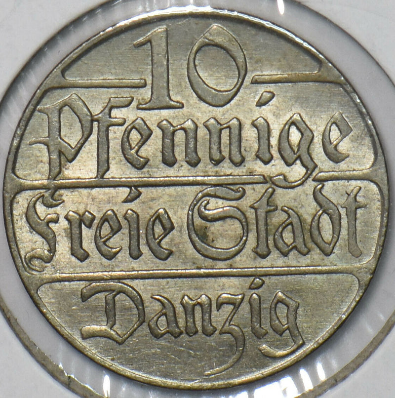 Danzig 1923 10 Pfennig Poland 296350 combine shipping