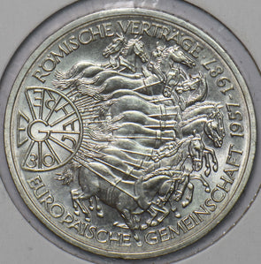 Germany 1987 10 Mark Eagle animal Horse 30th Anniversary of the Treaty of Rome 1