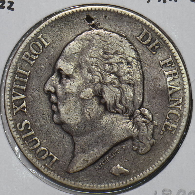 France 1822 A 5 Francs 491069 combine shipping