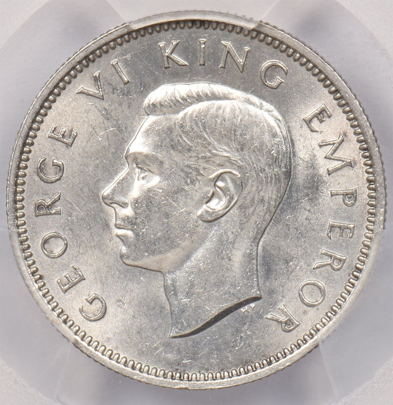 New Zealand 1940 Shilling PCGS Genuine Cleaned-AU Detail PI0100 combine shipping