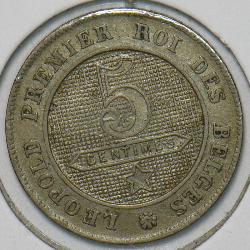 Belgium 1863 5 Centimes Lion animal 195862 combine shipping