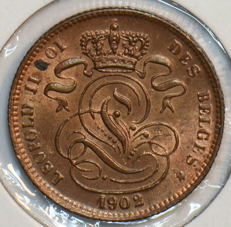 Belgium 1902 Cent Lion animal 297053 combine shipping