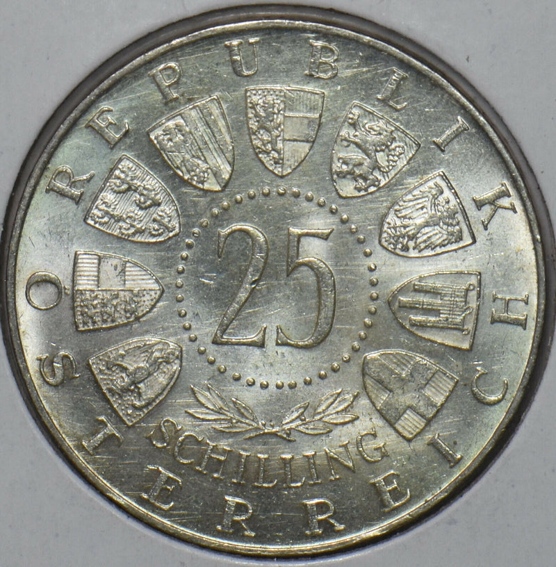 Austria 1957 25 Schilling Mariazell Basilica - 8th Centennial 195178 combine shi