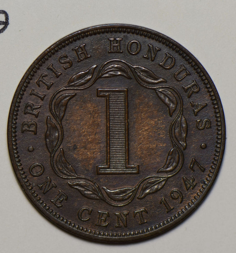 British Honduras 1947 George IV, Y.19 1 Cent  290647 combine shipping