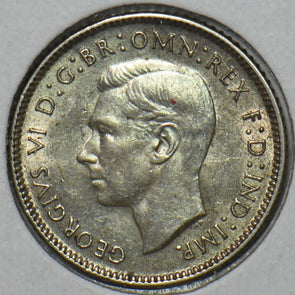 Australia 1942 D 6 Pence Kangaroo animal Emu 195682 combine shipping