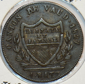 Swiss Cantons 1827 Batz Vaud 491185 combine shipping
