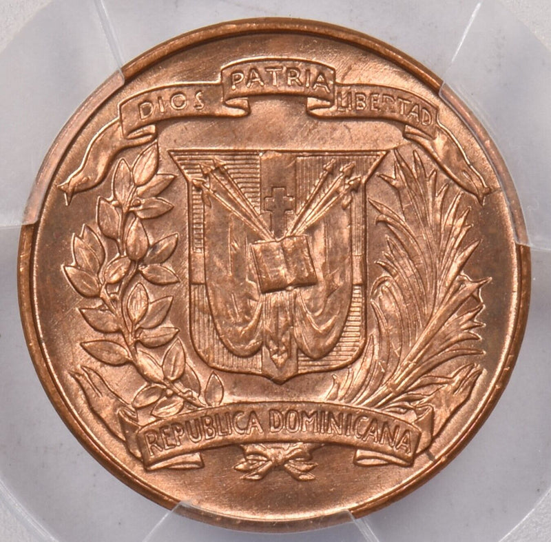Dominican Republic 1957 Centavo PCGS MS 64 RED PI0223 combine shipping