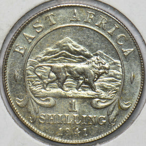 East Africa 1941 I Shilling Lion animal 293967 combine shipping