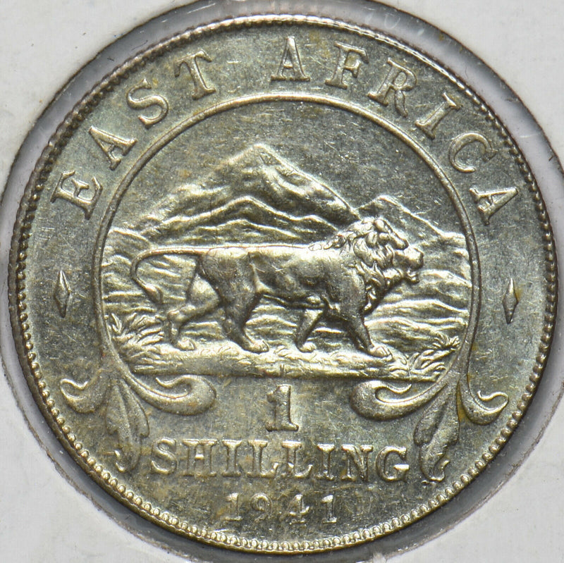 East Africa 1941 I Shilling Lion animal 293967 combine shipping