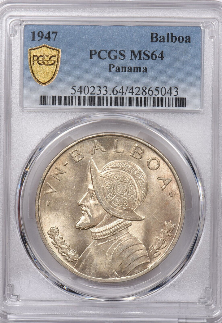 Panama 1947 Balboa PCGS MS 64 PC1346 combine shipping