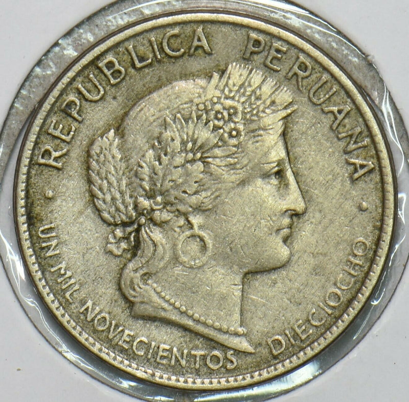 Peru 1918 10 Centavos 196658 combine shipping