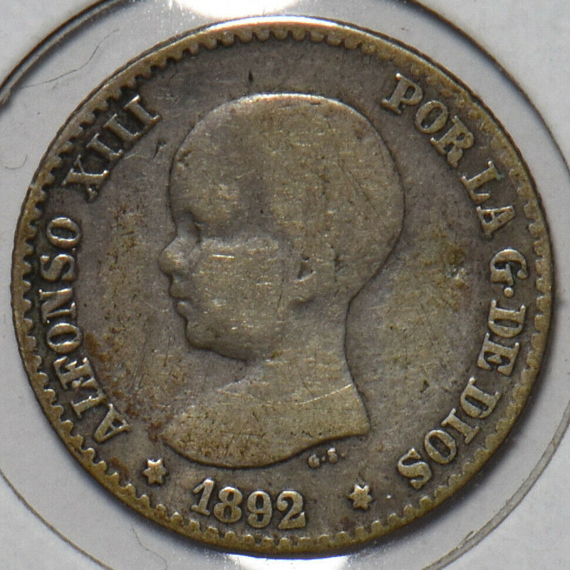 Spain 1892 50 Centimos 195761 combine shipping