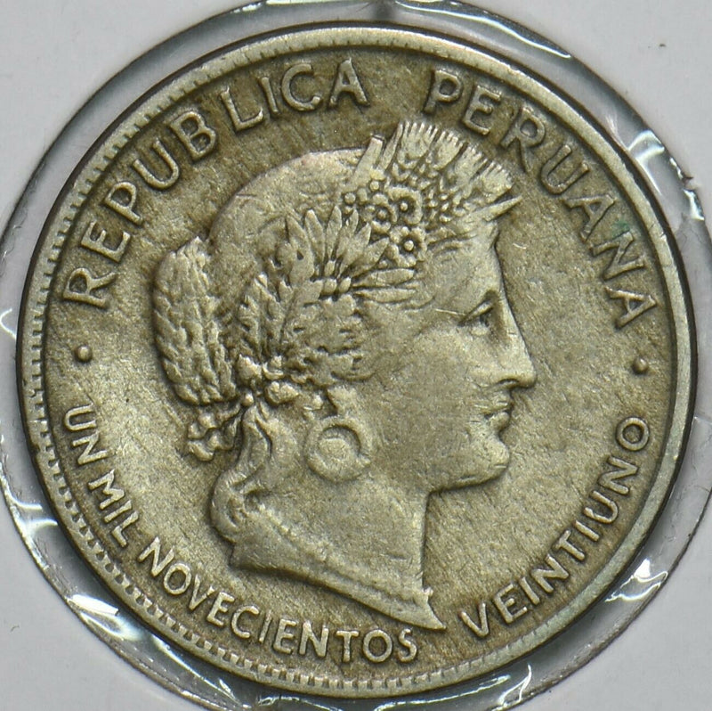 Peru 1921 10 Centavos 196692 combine shipping