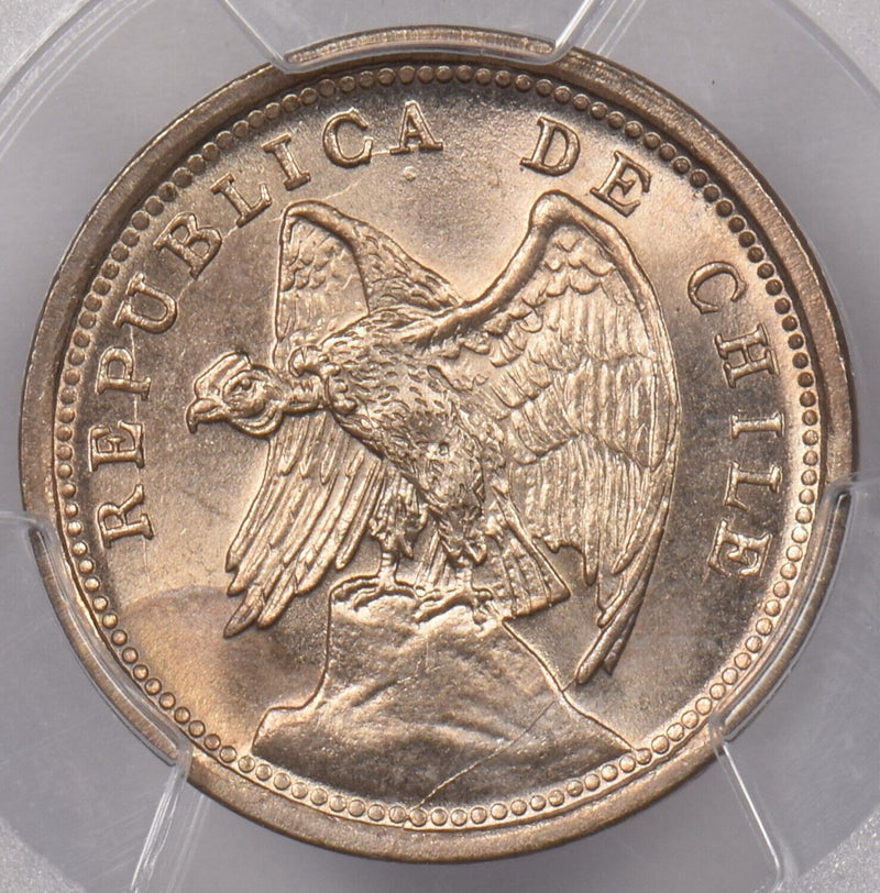 Chile 1940 So 10 Centavos Condor animal PCGS MS 65 PCGS Pop 3 1 Higher PI0080 co