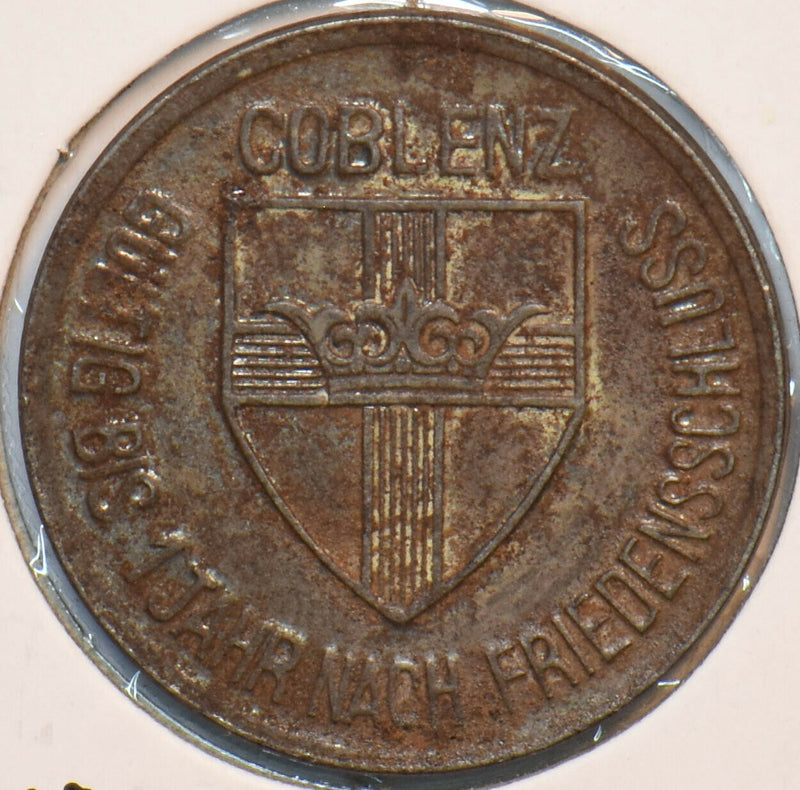 Germany 1918 25 Pfennig Coblenz 296463 combine shipping