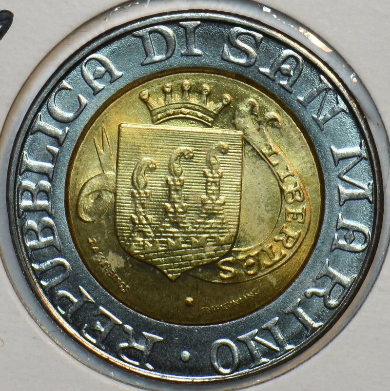 San Marino 1989 500 Lire 195997 combine shipping