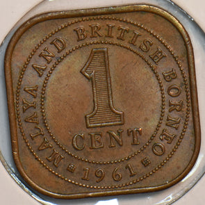 Malaya and British Borneo 1961 Cent 297051 combine shipping