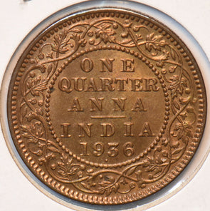 British India 1936 Bombay 1/4 Anna 902364 combine shipping