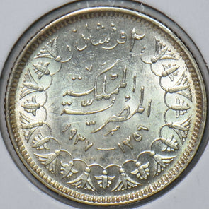 Egypt 1937 AH 1356 2 Piastres 296361 combine shipping