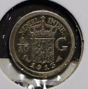 Netherlands East Indies 1913 1/10 Gulden  901196 combine shipping