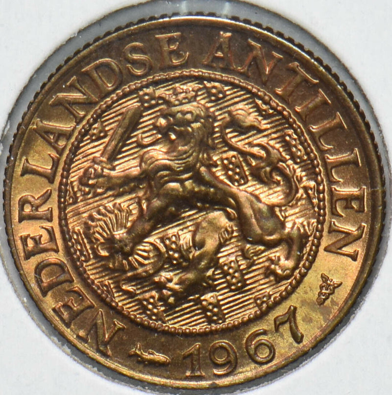 Netherlands Antilles 1967 Cent Lion animal 192312 combine shipping