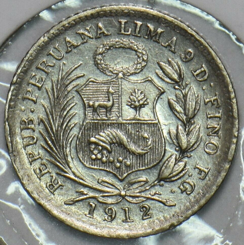 Peru 1912 1/2 Dinero 196690 combine shipping
