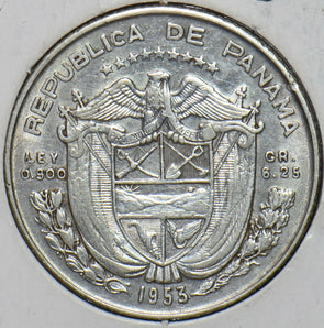 Panama 1953 1/4 Balboa 296423 combine shipping