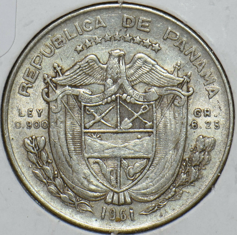 Panama 1961 1/4 Balboa 296421 combine shipping