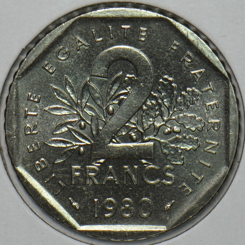 France 1980 2 Francs 195784 combine shipping