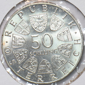 Austria 1966 50 schilling 293663 combine shipping