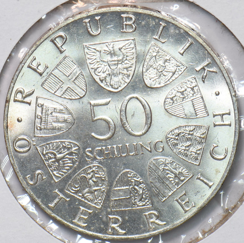 Austria 1966 50 schilling 293663 combine shipping