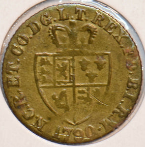Great Britain 1790 Token Spade Half Guinea Gaming Token 296418 combine shipping