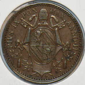 Vatican 1848 B 1/2 Baiocco 491184 combine shipping