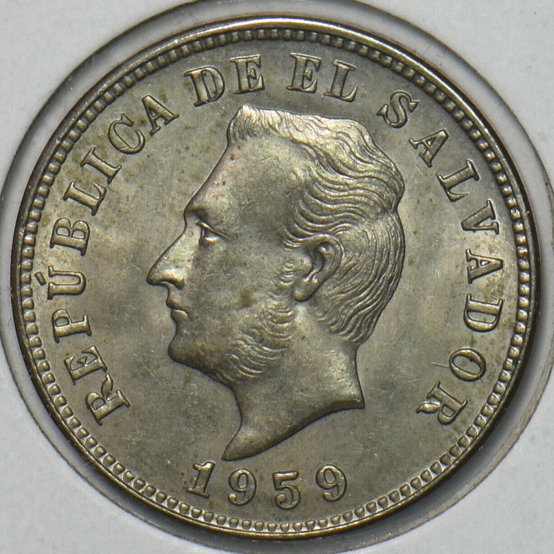El Salvador 1959 5 Centavos 296998 combine shipping