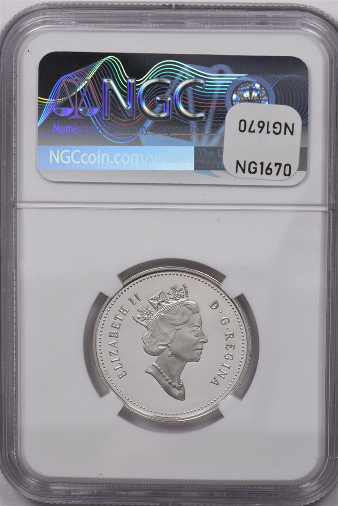 Canada 1999 50 Cents Silver NGC Proof 70 Ultra Cameo LYNX NG1670 combine shippin