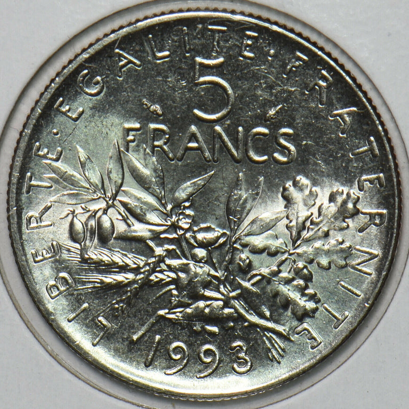 France 1993 5 Francs 195800 combine shipping