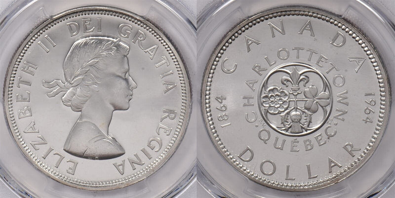 Canada 1964 Dollar PCGS PL 66 DCAM Confederation PI0205 combine shipping