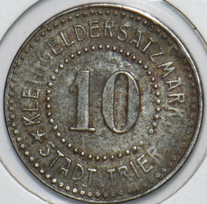 Germany 1940 's 10 Pfennig City of Trier 296440 combine shipping