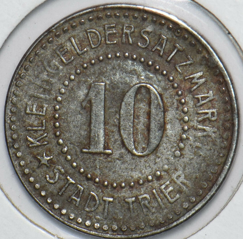 Germany 1940 's 10 Pfennig City of Trier 296440 combine shipping