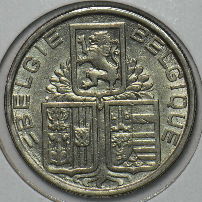 Belgium 1939 5 Francs Lion animal 195884 combine shipping