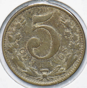 Colombia 1886 5 centavos 293647 combine shipping