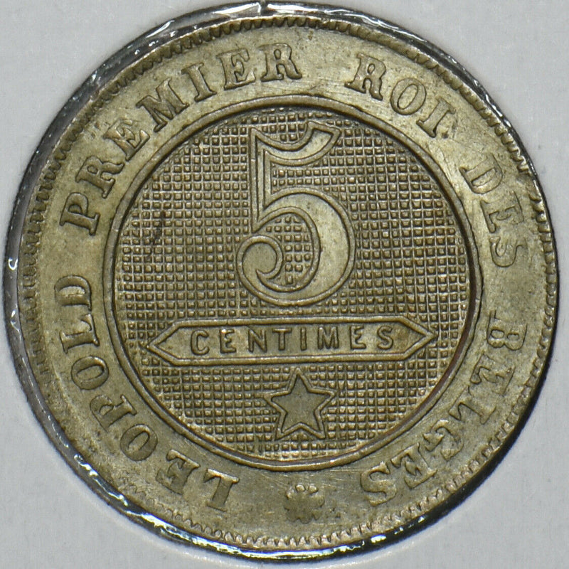 Belgium 1863 5 Centimes Lion animal 195850 combine shipping