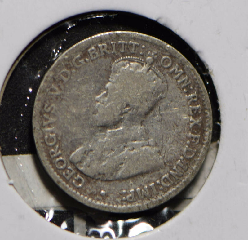 Australia 1918 3 Pence Kangaroo animal Emu  901215 combine shipping