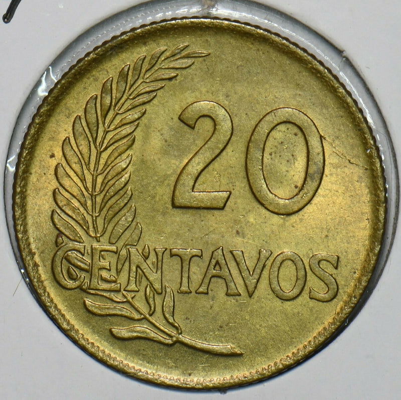 Peru 1959 20 Centavos 196597 combine shipping