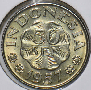 Indonesia 1957 50 Sen 296434 combine shipping