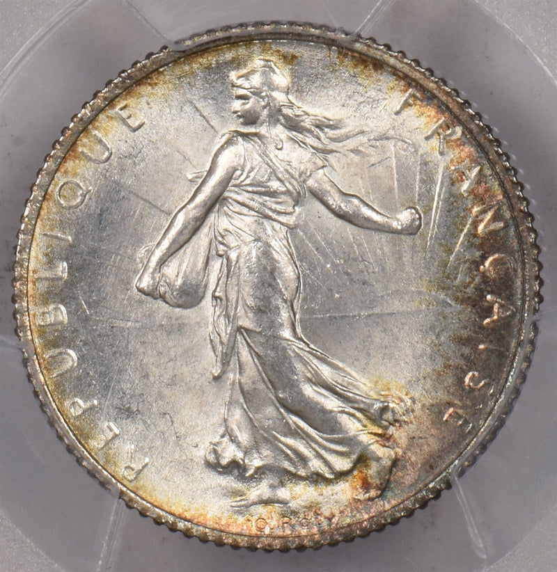France 1917 Franc PCGS MS 64 Gad-467 F-217 PC1468 combine shipping